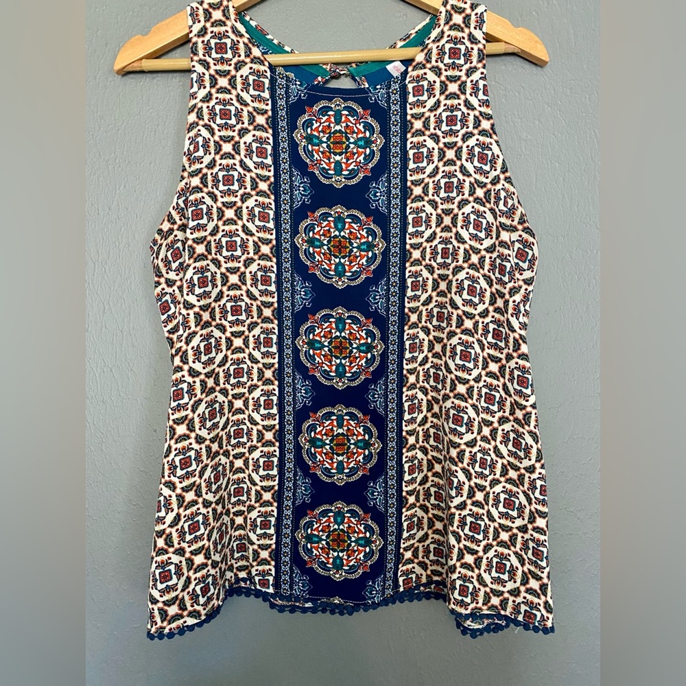 Xhilaration Geometric Print Tank Top Size L - Picture 5 of 7
